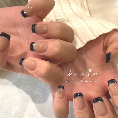 ベースカラー入りフレンチ