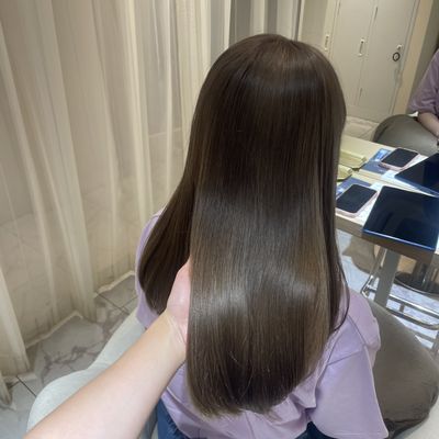 ケアブリーチ＋イルミナフルカラー＋髪質改善TR＋スパ5分