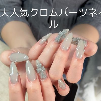 New【★最新トレンド】クロムパーツ+ワンカラー¥7500