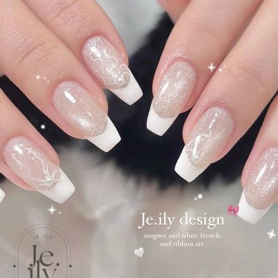 モデル*。°✩ フレンチネイル(ベースクリア)🩰💞