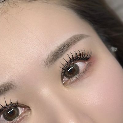 フラットラッシュ60分+眉wax