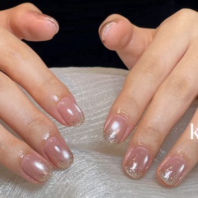マグネットネイル×ラメグラデーション  