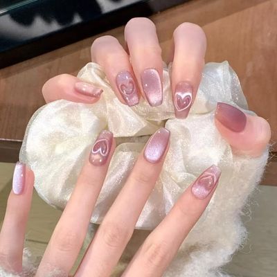 ★今月おすすめ★ マグネットワンカラー+4本ハートマグネットネイル