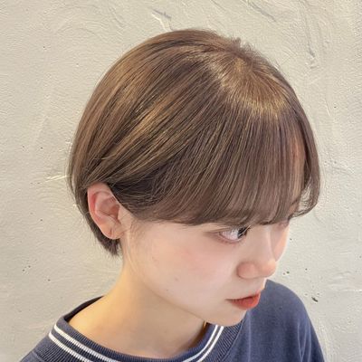骨格診断似合わせカット➕艶髪カラー🩵