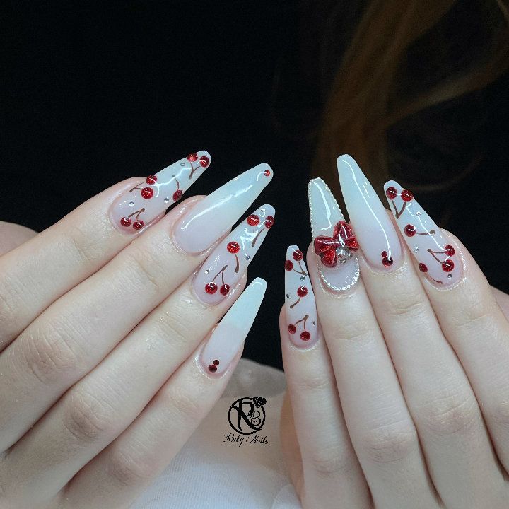 【丙午の肆版】稲荷の日ネイル 4/20 21時迄 限定価格商品№１０ ネイリー（Nailie） - Ruby_Nail_Kasumi