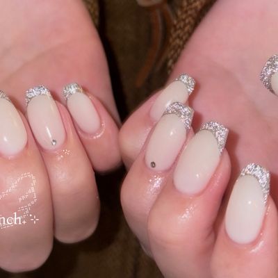 《hand》クリアフレンチ〈初回オフ無料〉パラジェル変更◎フィルイン施術