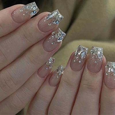 【人気NO.1🔝】ラメネイル+ストーンネイル