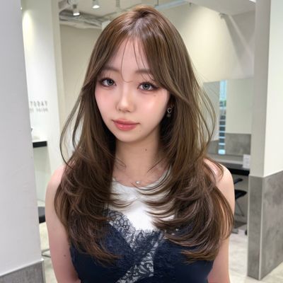 【✨️ダメージが気になる方✨️】韓国レイヤー+艶カラー+髪質改善TR