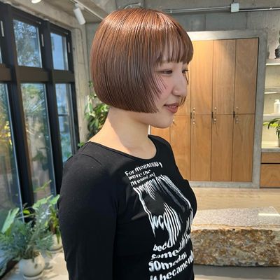 似合わせボブカット＋透明感カラー
+マイクロバブル ¥ 14300→10,000