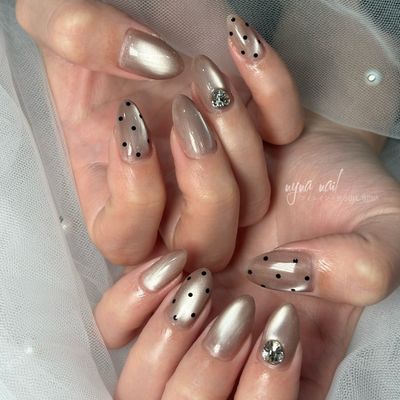 (hand)【Mチップ長さだし・やり放題】シンプルデザイン120分