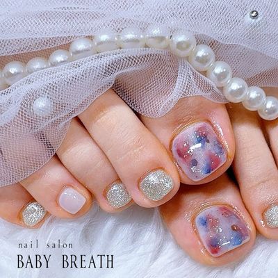 【フット】親指アートし放題🎨持込デザインOK🙆‍♀️ストーン10個込