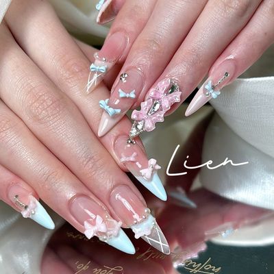 💛チップ長さだし｜150分持ち込みデザインパーツつけ放題