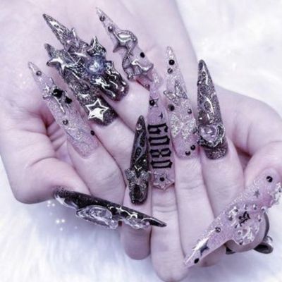 🌸ゴテゴテネイル長さ出し10本