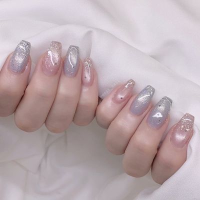 チップ長さ出し10本+シンプルデザイン+パーツを4個無料 10860—>8860