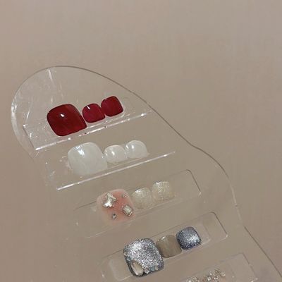 直前割【foot】ちゅるんホワイトパール🫧ボルドー💕から選べる‼︎