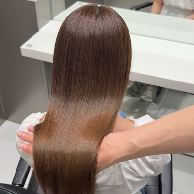 縮毛矯正+トリートメント