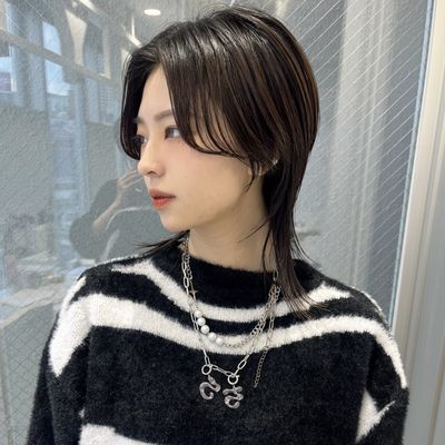 【周りから褒められる】ウルフカット+シャンプー指名料込み