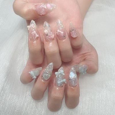 　研修コース　[自爪] 🍒アート／パーツ付け放題　