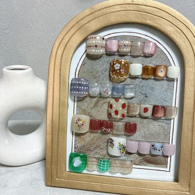 フット⚪️サンプルデザイン
リピーター様用クーポン　当店ジェルオフ無料