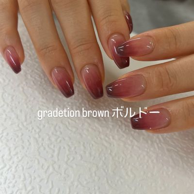 《爪が伸びてもオシャレ》 カラーグラデ/ラメグラデ ¥7000