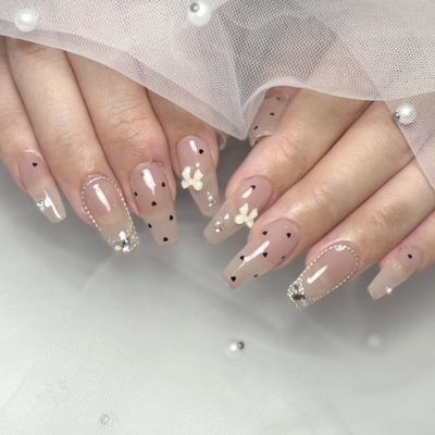 ★最新技術★【チップスカルプ】1時間で10本長さ出し＋フルアート◎¥8990