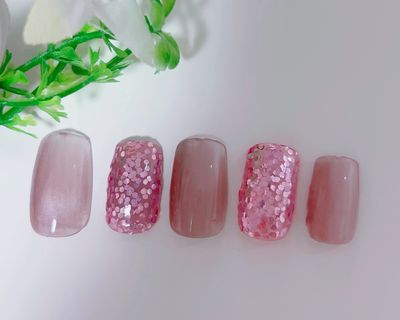 キラキララメ+マグネットミックスネイル【オフ込み】