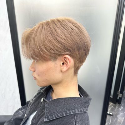 メンズカット＋ダブルカラー(ブリーチ1回)