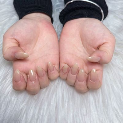 HANDネイル）ワンカラーネイルorフラッシュワンカラ