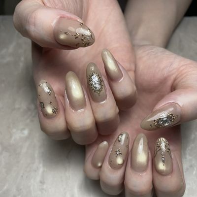 持込design！jewelry nail💎手描きアートコース