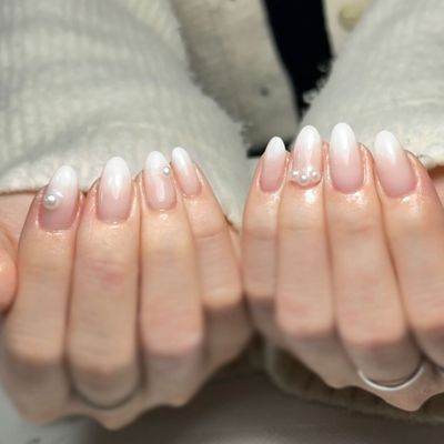 グラデーション+長さ出し