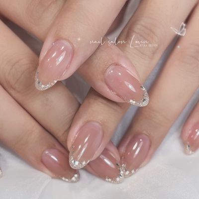 【12月限定価格】ふんわりラメフレンチ⬜︎オフ込み