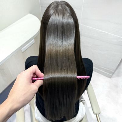 【お悩み解決】カット＋髪質改善コスメストレート＋ケアカラー 