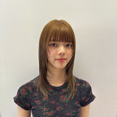 【地肌につけない】艶髪フルカラー+カット+水素ケアトリートメント