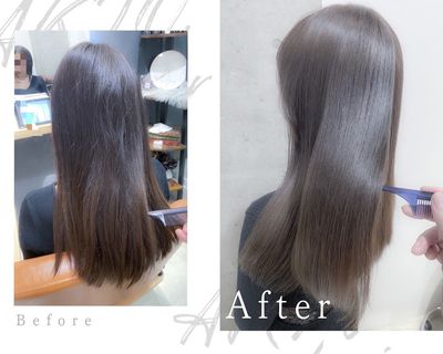 傷ませたくない方必見‼️カット&ダメージレスコスメ縮毛矯正&クイックトリートメント