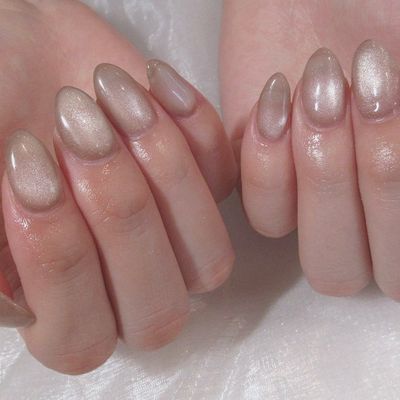 【ツヤ感◎】ちゅるんマグネットネイル　オフ有