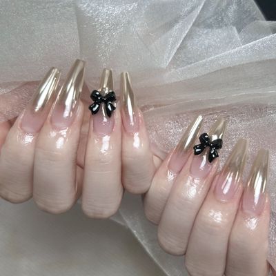 ≪チップ長さだし≫ミラーorオーロラネイル🪞パーツ2個付き