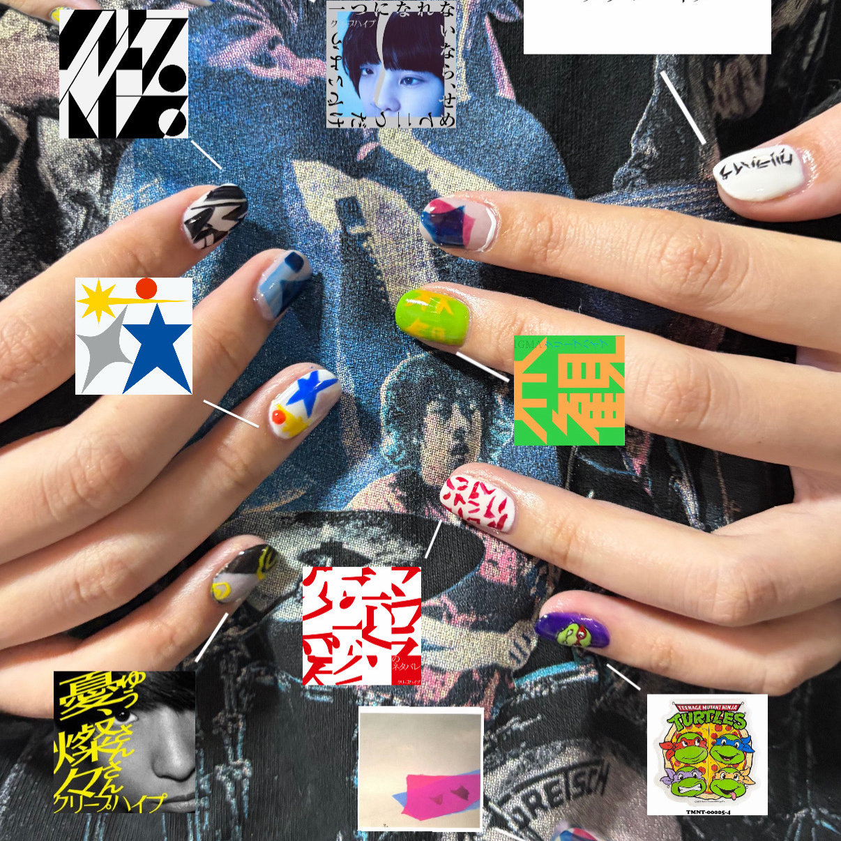 ライブ前にどうですか？ジャケ写ネイル