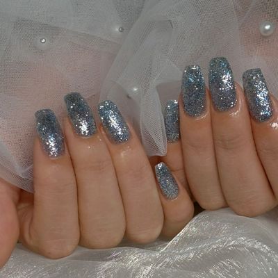 ワンカラー、ラメ、ラメグラ