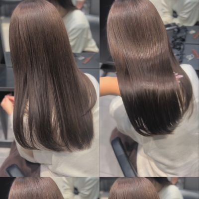 🤍カット+前処理付プレミアムケアカラー+極潤HITA8stepトリートメント🤍 ̖́