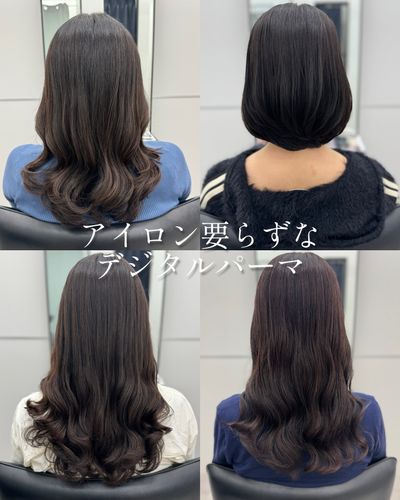 韓国風パーマ+カット/コテ巻き風パーマ+カット
