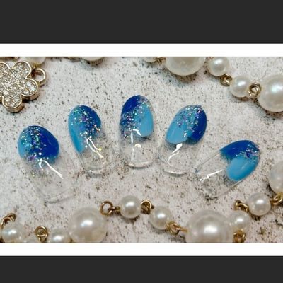 塗りかけニュアンスネイル💅