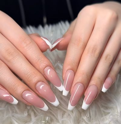 🌷チップ長さ出し フレンチネイル (デザイン持ち込み)🌷