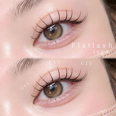 マツエク】フラットラッシュ100本《初回オフ無料》🫧コーティング仕上げ🎀
