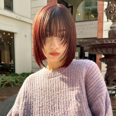 前髪カット×カラー×トリートメント👩🏻‍🦰❤️‍🔥
