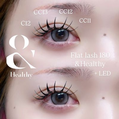 【&Healthy】フラットラッシュ120本＋アンドヘルシー