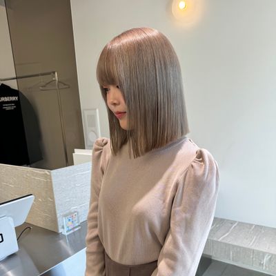 ケアカラー+内部補修4STEPトリートメント