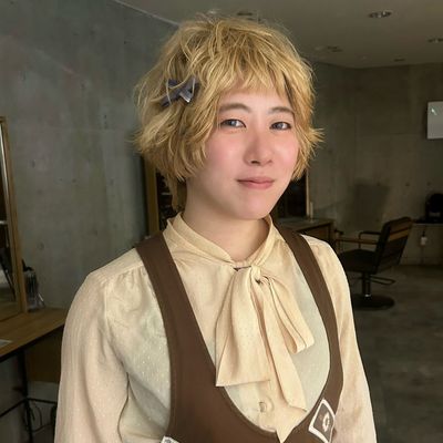 ブリーチ毛の方はこちら
🎠ボブ&ショート カット + 儚げパーマ🎠