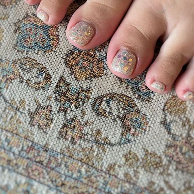 foot☽ラメ・ラメグラ(ケア込)