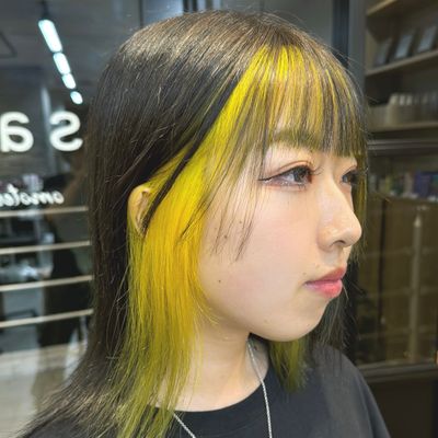 インナーカラー+全体カラー『ケアブリーチ込み』