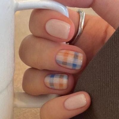 [HAND]ワンカラー+２本アート